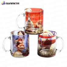 Sunmeta factory supply sublimation glass beer mug 11oz